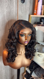 Layered bouncy wig