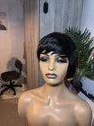 Human Hair Wig Short Pixie Cut Women Glueless