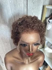 13x4 HD Lace Short Curly Virgin Human Hair Wig With Natural Hairline