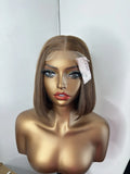 Vietnamese Bone Straight Human Hair Wig Single Donor With 2x6 Closure 10inches
