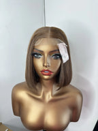 Vietnamese Bone Straight Human Hair Wig Single Donor With 2x6 Closure 10inches