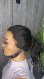 Full Lace Human Hair Wig 12inches 180% Density HD Lace