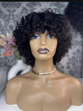 SDD Bouncy Human Hair Short Wig 200g Density Customized Wig