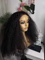 Curly Human Hair 6x6 HD Lace Wig 24inches 300g Density